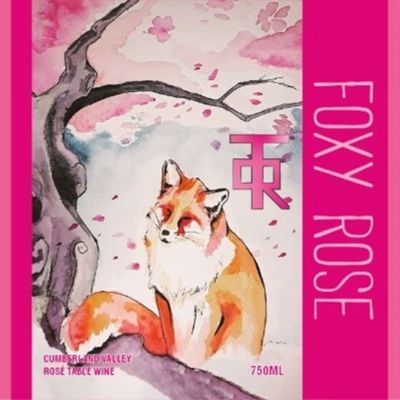 Foxy Rose Wine Label Pa Wine