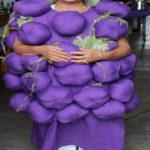joan in grape costume
