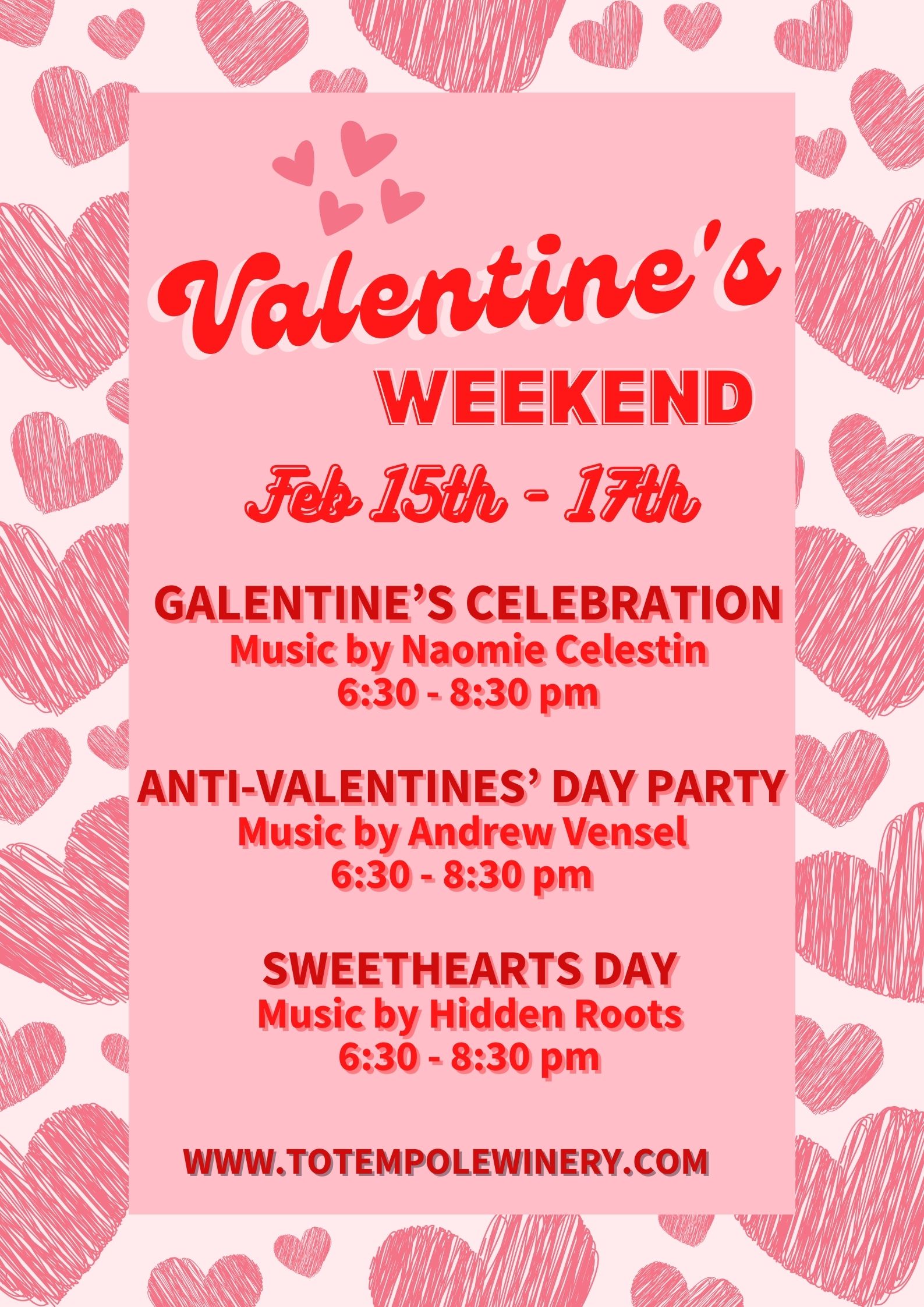 Pink and Red Valentine's Party Poster (1)