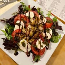 Caprese salad with chicken from totem pole winery mechanicsburg pa
